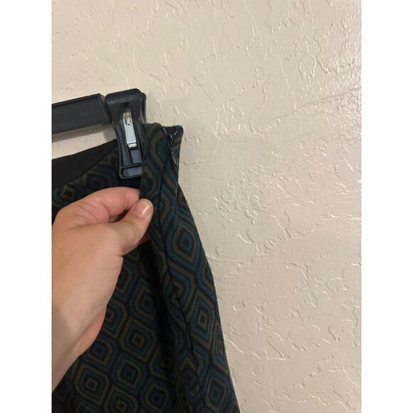 Free People Green Geometric Pants - Picture 9 of 12